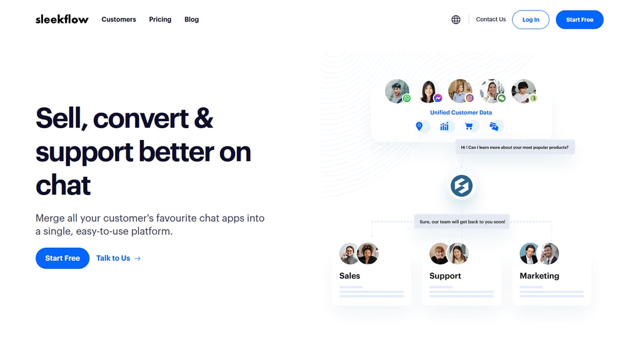 SleekFlow Website